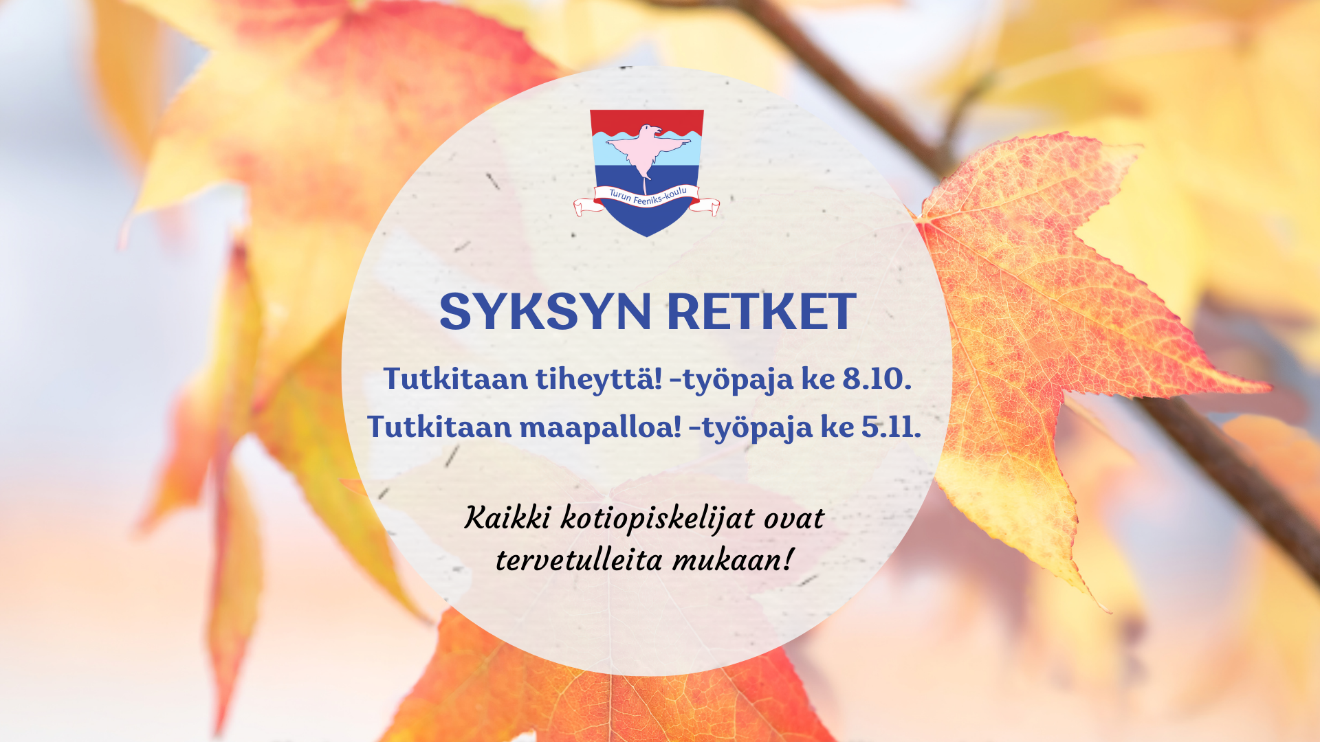 Turun Feeniks-koulun syksyn retket 2025